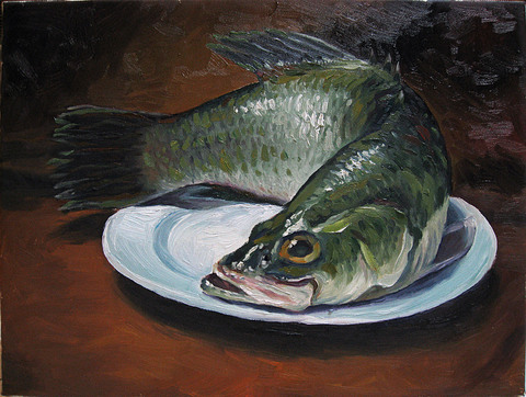 油畫的魚