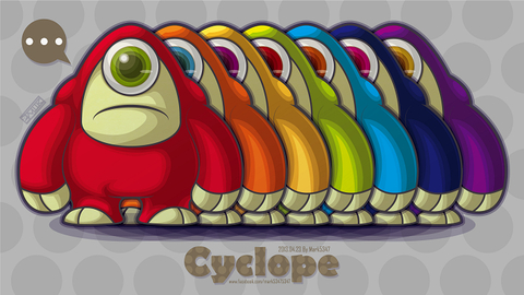 Cyclope-獨眼怪-公仔設定-7色指定