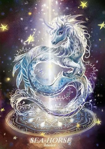 ★【神奇守護幻獸-Magical Guardian Eudemons】馬頭魚尾怪SEA-HORSE/Painter教學