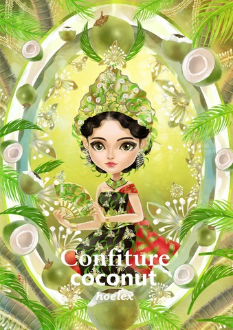 ★【水果果醬畫框Confiture系列】Fruit Confiture Fairy 椰子Coconut fruit-ho